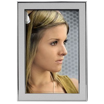 Hama 62907 - Moldura para fotografias, 10 x 15 cm, cor prateada