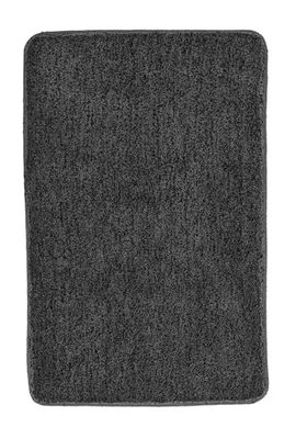 Kleine Wolke Badteppich Seattle Farbe Schiefer, Alfombra de baño, Pizarra, Poliéster, 70 x 120 cm (Rechteckig)