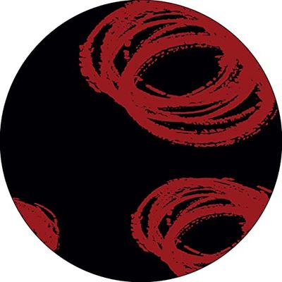 Bonateks, Ronde digitaal bedrukte muismat, antislip onderkant, voor kantoor en thuis, diameter: 22 cm