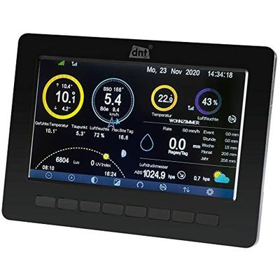 dnt Extra display voor WeatherScreen PRO, DNT000007, incl. voeding, zwart