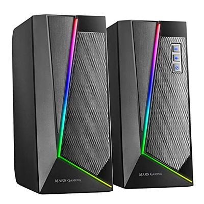Glowster Speaker 2.0 20W Bluetooth 5.0 with RGB - Ideal for Improving Sound in Games, Movies and Music.