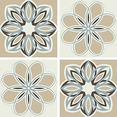 AG Design SS 3864 Stickers tegelstickers, muurstickers, Colorful, 30 x 30 cm