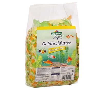 Dehner Aqua Oro Pesce mangime, Fiocchi di Mix, 500 G