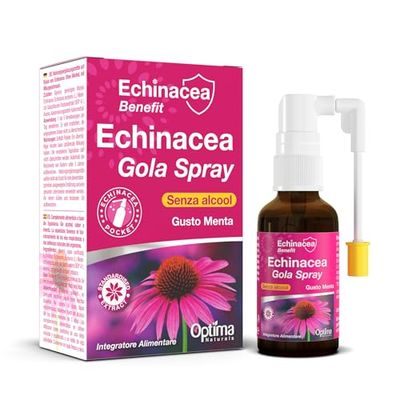Echinacea Benefit Gola Spray, Senza alcool, Gusto menta