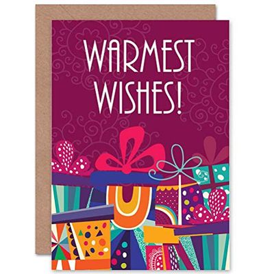 Wee Blue Coo CARD CHRISTMAS XMAS WARMEST WISHES GIFTS