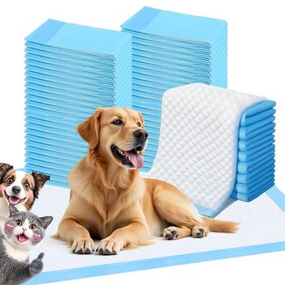 ScratchMe Almohadilla de Entrenamiento Impermeable súper Absorbente para Perros y Cachorros, Almohadilla para Mascotas, 100 Unidades, tamaño Extra pequeño, 13 x 17.7 Pulgadas, Azul