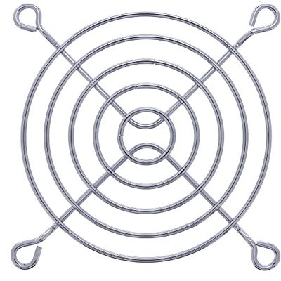 InLine 19555 Griglia in Metallo per Ventole da 80 x 80 mm, Cromato