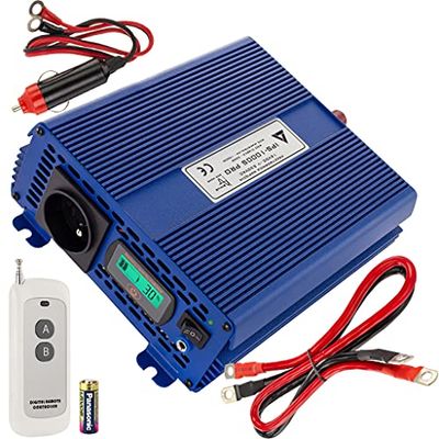 AZO Digital 12 VDC / 230 VAC ECO MODE SINUS IPS-1000S PRO 1000W voltage converter