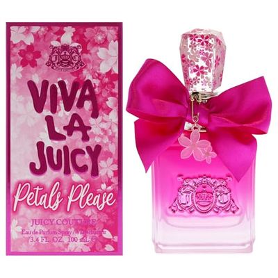Juicy Couture Viva La Juicy Petals Please Eau de Parfum Femme Vaporisateur (100ml), Senteur Florale & Fruitée, Cadeau Femme