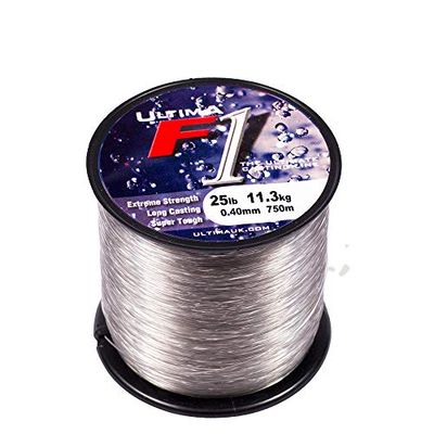 Ultima E5176 F1 Super Strong Beach Casting Sea Fishing Line - Titanium Grey, 0.40 mm - 25.0 lb