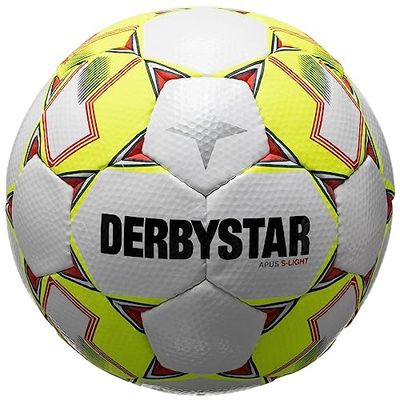 Derbystar Unisex ungdom, Apus S-Light v23 fotboll, vit gul, 4