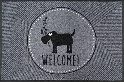 Wash+Dry Herr Just-Welcome Tapis Del Sol, Polyamide Dos : Caoutchouc Nitrile, Multicolore, 50x75cm