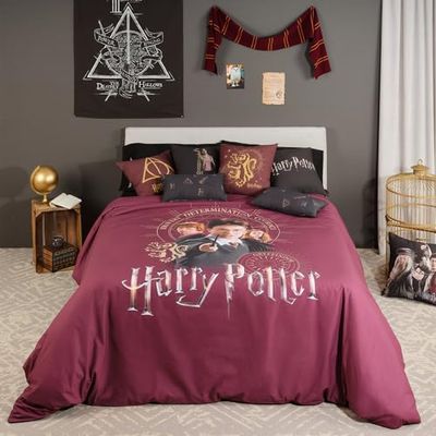 Belum Harry Potter dekbedovertrek van microsatijn voor bedden 150/160 cm, afmetingen: 240 x 220 cm, model: Gryffindor Bond