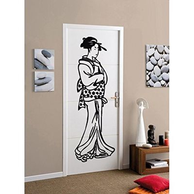 Tatoutex Stickers Geisha - Violet, L 40cm x H 125cm