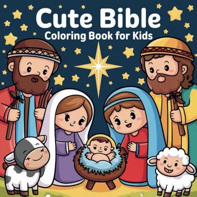 Cute Bible Coloring Book for Kids: Introduce your little ones to the timeless stories of the Bible with this adorable coloring book designed especially for children. Left-handed design