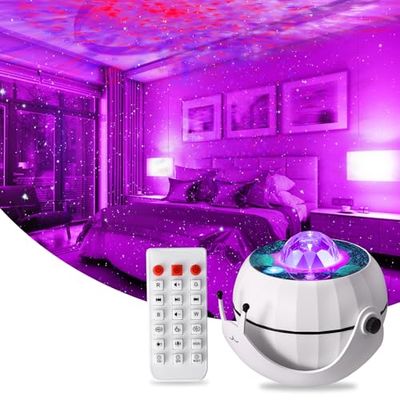 JOEAIS Proiettore Galaxy Luce Notturna, Lumaca Proiettore Stella per Bambini con Telecomando, Nebulosa e Timer, Decorazioni per Camera da Letto, Regali Perfetti per Ragazzi e Ragazze