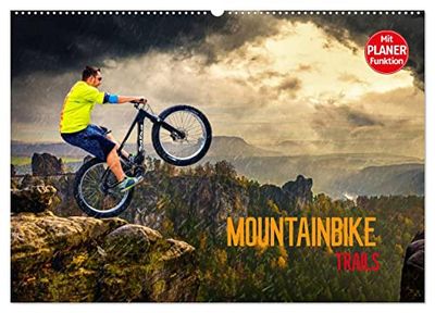 Mountainbike Trails (Wandkalender 2026 DIN A2 quer), CALVENDO Monatskalender: Mountainbike Action durch Fantasiewelten