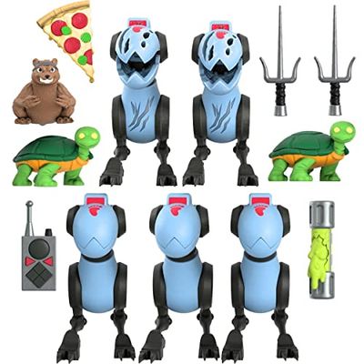 Les Tortues Ninja Pack 5 Figurines Ultimates Mousers 8 cm
