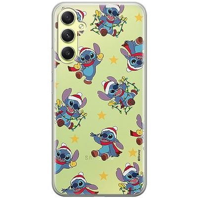 ERT GROUP etui na telefon Samsung A34 5G, case oryginalny i oficjalnie licencjonowany przez Disney, wzór Stitch 011, optymalnie dopasowane, plecki z TPU częściowo przeźroczyste