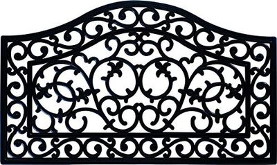 ID Mat 4575 Ebène Rubber Door Mat, Black, 75 x 45 x 1.4 cm
