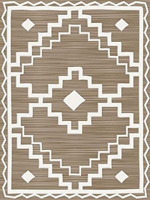 INTEMPORA LES IDEES DECO SONT LA! mat, PP, Beige and White, 100X150CM
