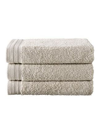 De Witte Lietaer 201438 Wellness servetten, katoen, 50 x 100 cm, beige, 3 stuks