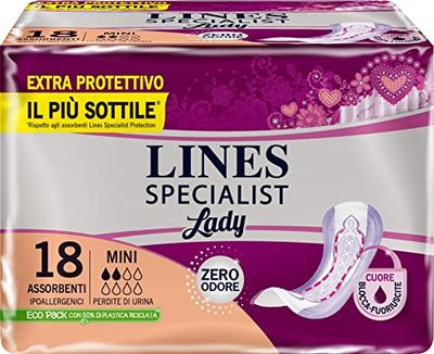 Lines Specialist Assorbenti per Urina, 18 Pezzi