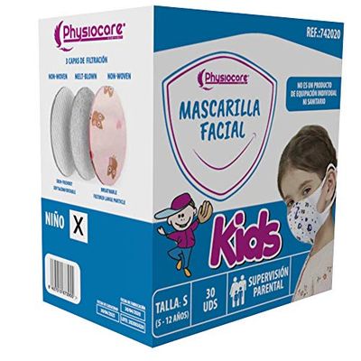 Physiocare Masker voor kinderen, 30 stuks, 360 g