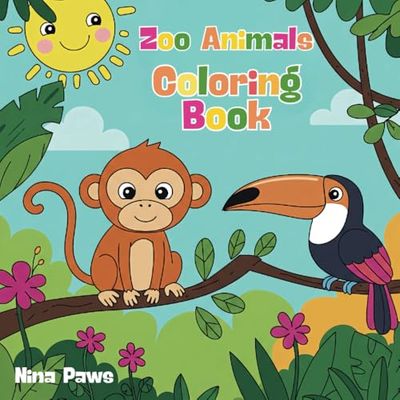 Zoo Animals Coloring Book