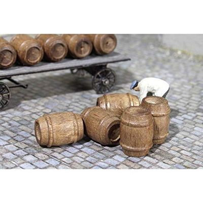 MBZ 80272 H0 Lot de 5 fûts en bois non peints