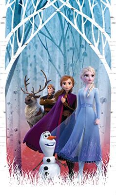 AG Design Elsa con Amigos en el Bosque otoñal, Frozen 2, Disney, Multicolor, H245 x B145 cm (1er Pack)