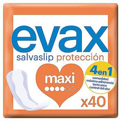 Evax Salvaslip Maxi, 40 unidades, sinta-se fresca e limpa o dia todo