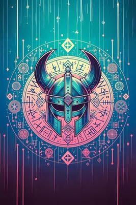 Cyber Viking Notebook: 120 lined pages wide ruled