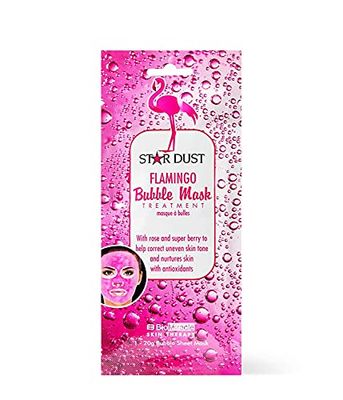 Bio-Miracle Star Dust Flamingo Bubble Sheet Mask (1 use), WHITE