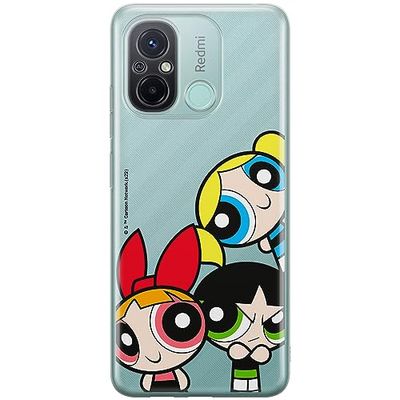 ERT GROUP mobiltelefonfodral för Xiaomi REDMI 12C/ REDMI 11A originalt och officiellt licensierat The Powerpuff Girls mönster 015 anpassad till formen på mobiltelefonen, gedeeltelijk transparant