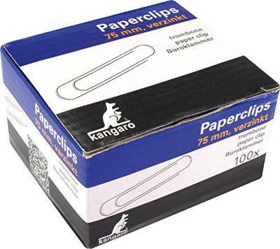 Brievenklemmen Kangaro 75 mm rond Box 100 stuks, verzinkt