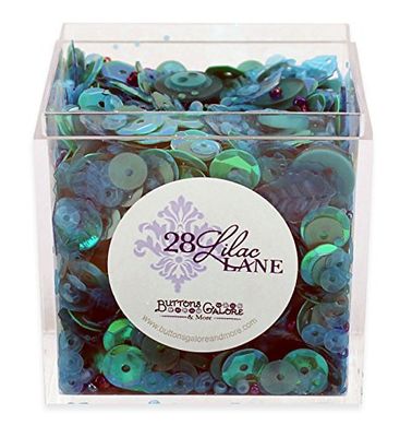 Buttons Galore Lilac Lane Shaker MX, Peacock Feathers, One Size