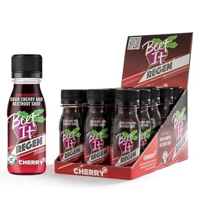 Beet It Regen Cherry+ Shot - Boost Recovery and Athletic Endurance Performance (Pack of 15x70ml)