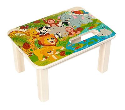 Hess-Giocattolo in legno 9230,87 Meters-Animali della giungla in legno, 33 x 24 x 18 cm