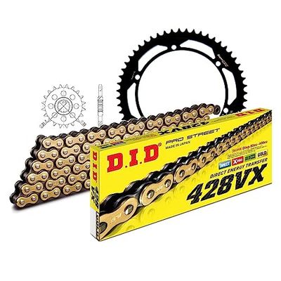 Kettingset DID staal 428VX / 130 eindeloos voor Yamaha SR 500 cc bj. 1991-1997