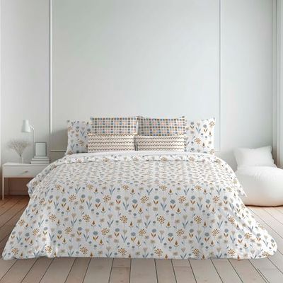 BELUM | Copripiumino per letto da: 80 (140 x 200 cm) | Tessuto: 100% cotone organico. 175 fili. Certificato Oeko-Tex | Modello: Alkamar