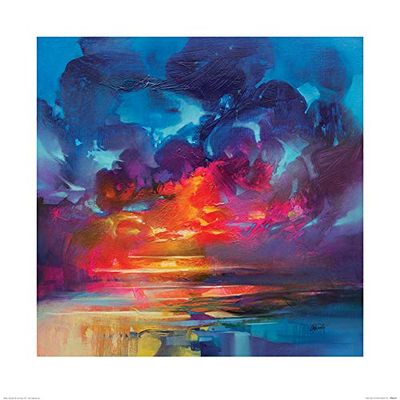 The Art Group Scott Naismith (Liquid Light 3) Konsttryck, papper, flera färger, 60 x 60 x 1,3 cm