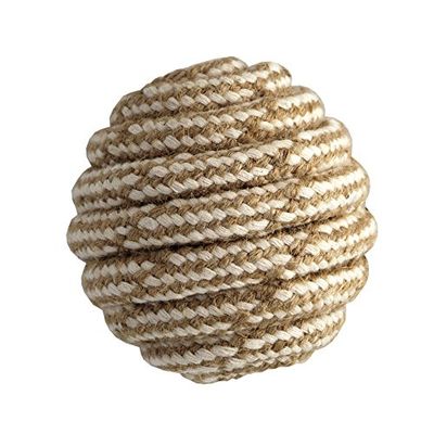 CHAPUIS SELLERIE SLA641 Juguete para perro de cuerda de algodón con forma de pelota - Diámetro 68 mm