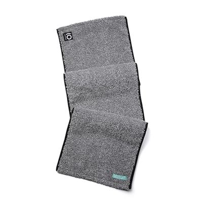 FACESOFT Eco Sweat Active Charcoal Towel - Actieve houtskool doordrenkt - trekt oliën en gifstoffen van de huid - Zachte en absorberende katoenen oefenhanddoek - trainingshanddoek voor zweet