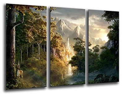 Quadros câmara póster fotográfico O senhor dos anéis, multicolorido, 97 x 62 cm XXL