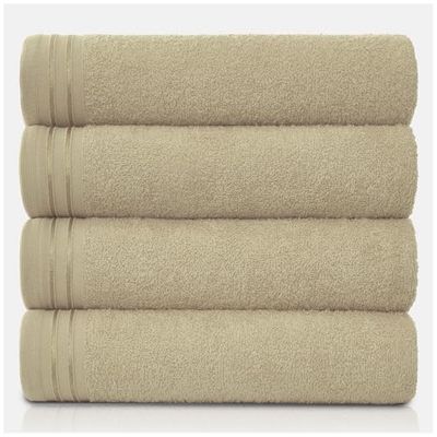 GC GAVENO CAVAILIA Lot de 4 Grandes Serviettes de Bain en Coton égyptien très absorbantes, très Douces, à séchage Rapide, 450 g/m², lavables, 75 x 135 cm