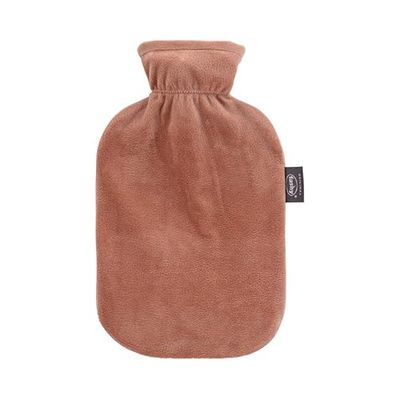 Fashy Borsa dell'acqua calda con rivestimento in pile, marrone, 2,0 l