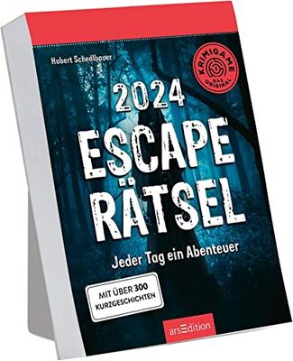 Tear-Off Calendar Escape Puzzle 2024: Every Day An Adventure | Daily Tear-Off Calendar for Standing or Hanging