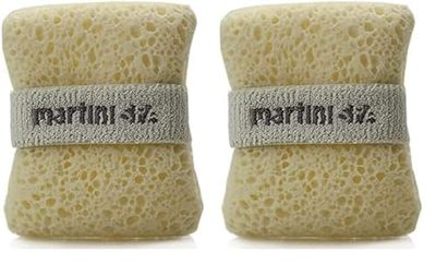 martini SPA - Massage Natural - Guanto portasapone, poliuretano, beige, standard, 16g, 1 unità (Confezione da 2)