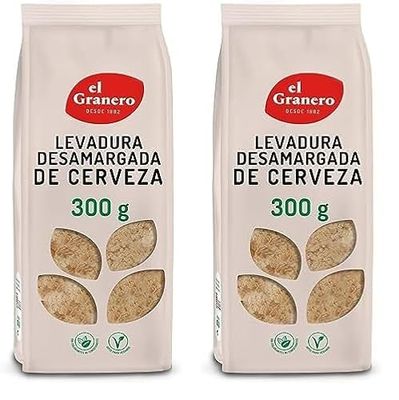 El Granero Integral - Levadura de Cerveza Desamargada - 300 g - Rica en Vitaminas, Minerales y Aminoácidos - Ideal para el Cuidado de la Piel - Propiedades Probióticas - Apta para Veganos